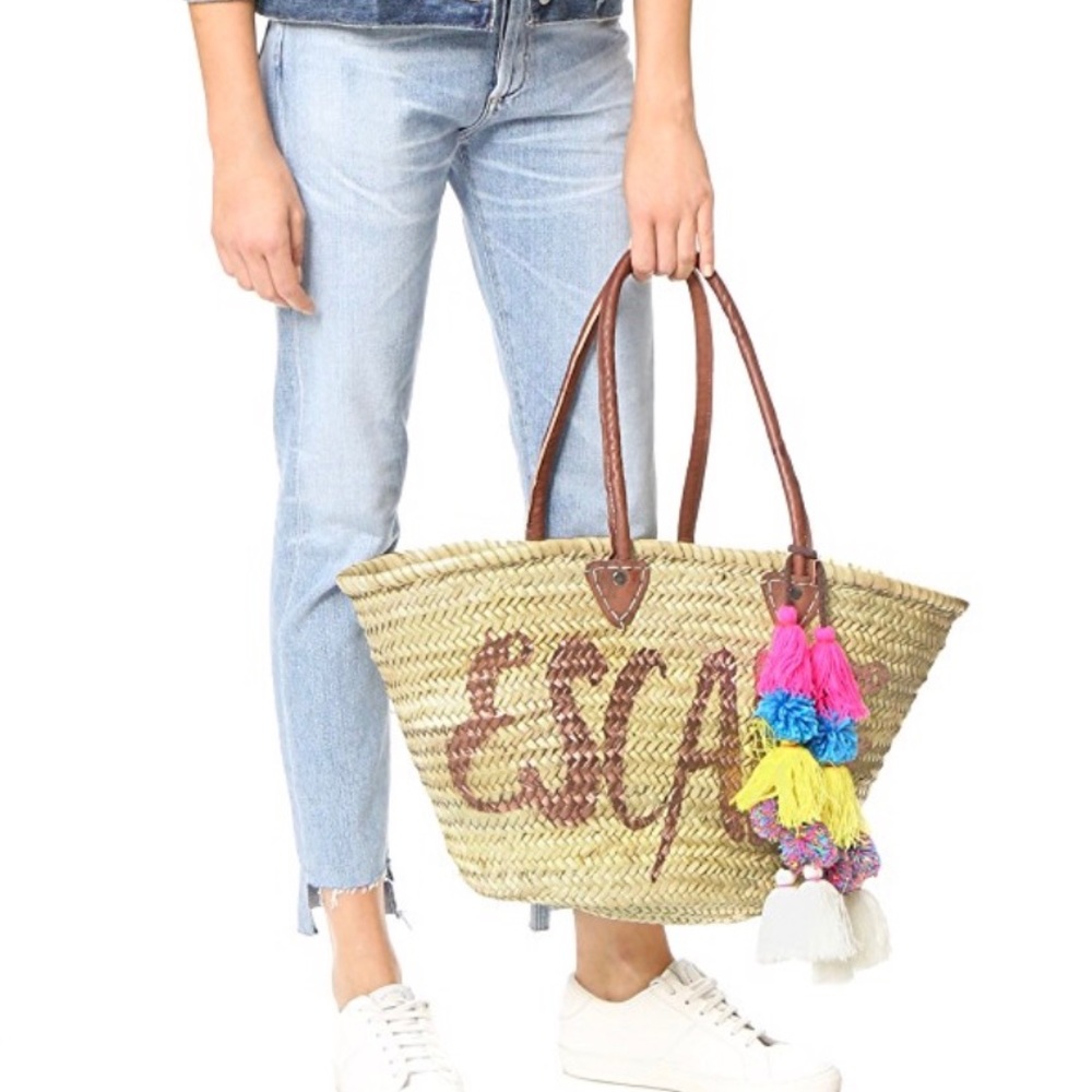 Misa Straw beach bag New !